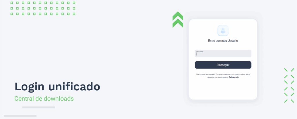 Login unificado na Central de Downloads com Sankhya ID